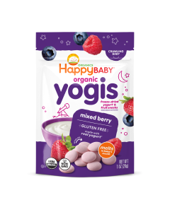 HappyBaby Organic Yogis Mixed Berry Yogurt & Fruit Baby Snacks - Front view