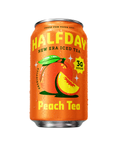 Halfday Iced Tea Prebiotic Peach Tea - Front view
