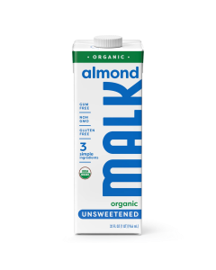 Malk Shelf-Stable Unsweetened Almond - Front view