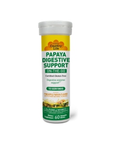 Country Life Papaya Digestive Support On-The-Go Pineapple Papaya - Front view