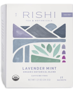 Rishi Tea Lavender Mint Herbal Tea - Front view