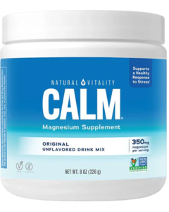Natural Vitality Calm Unflavored Powder, 8 oz.