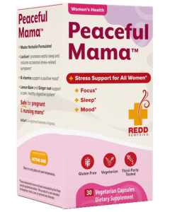 Redd Remedies Peaceful Mama 30 Vegetarian Capsules - Front view