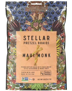 Stellar Pretzel Braids Snack Maui Monk - Front view