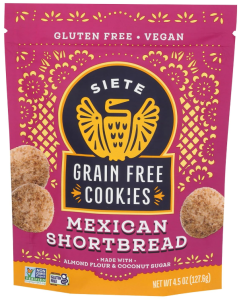 Siete Grain Free Mexican Shortbread Cookies - Front view