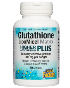 Natural Factors Glutathione Lipomicel Matrix, 60 softgels