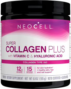 NeoCell Super Collagen Plus with Vitamin C & Hyaluronic Acid, 6.9 oz.