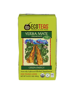 Eco Teas Organic Yerba Mate Loose Leaf Tea - Front view