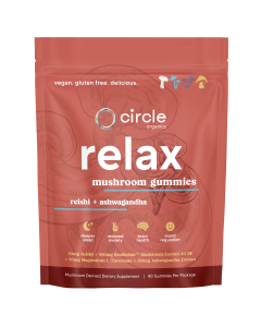 Circle Organics Relax Mushroom Gummies - Front view