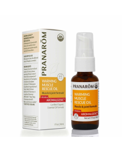 Pranarom Warming Muscle Rescue Oil - Front view