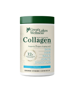 Great Lakes Wellness Collagen Peptides-Vanilla - Front view