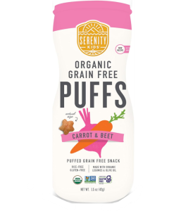 Serenity Kids Grain Free Puffs Carrot & Beet - Front view
