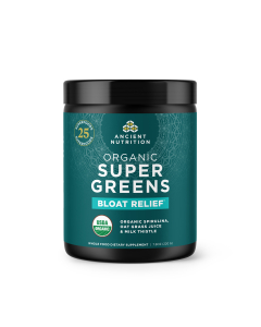 Ancient Nutrition Organic SuperGreens Bloat Relief Unflavored - Front view