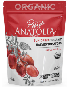 Pure Anatolia Sun Dried Organic Halves Tomatoes - Front view