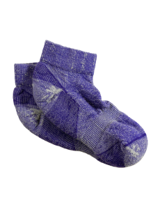 Maggie's Organic Wool Urban Trail Ankle Sock, Purple Color, Size 9-11