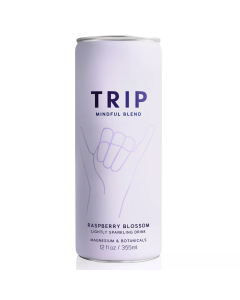 Trip Mindful Blend Raspberry Orange Blossom Lightly Sparkling Drink - Front view