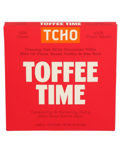 Tcho Toffee Time Chocolate Bar - Front view