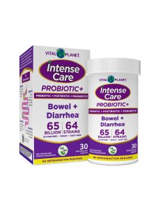 Vital Planet Intense Care Bowel + Diarrhea Probiotic - Front view