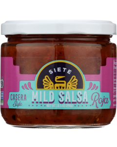Siete Mild Salsa Roja Salsa, 10.5 oz.