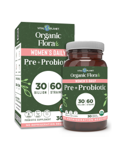 Vital Planet Organic Flora Women’s Daily Probiotic - Front view