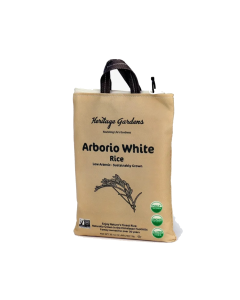 Heritage Gardens Rice White Arborio - Front view