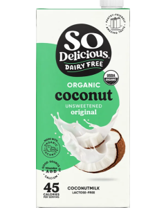 So Delicious Organic Coconutmilk, Unsweetened, 32 fl. oz.