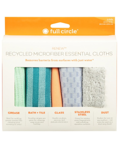 Full Circle Renew Recycled Microfiber Essential Cloths - Front view