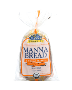 Manna Organics Sprouted Bread Carrot Raisin - Front view