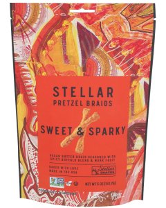 Stellar Pretzel Braids Snack Sweet & Sparky - Front view