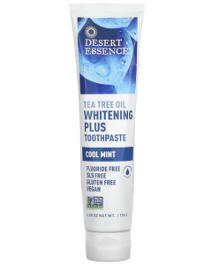 Desert Essence Whitening Plus Cool Mint Toothpaste, 6.25 oz.