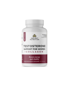 Ancient Nutrition Testosterone Support for Women + Collagen - Front view
