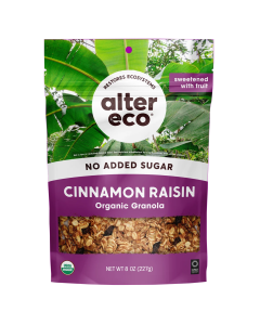 Alter Eco Cinnamon Raisin Granola - Front view