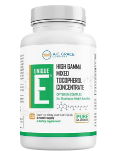  A.C. Grace UNIQUE E Mixed Tocopherols Concentrate, 120 Softgels