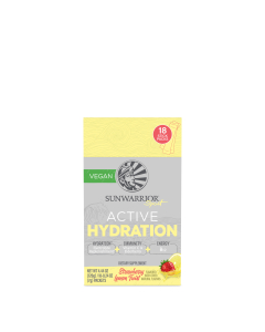 Sunwarrior Active Hydration Strawberry Lemon Twists, 18 Sticks