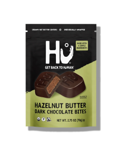 Hu Kitchen Hazelnut Butter Dark Chocolate Bites - Front view