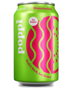 Poppi Prebiotic Soda Watermelon - Front view