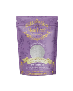 Mom Bomb Lavender Honey Epsom Salt Bath Soak - Front view