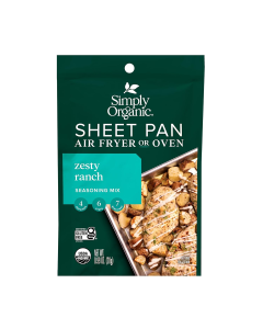 Simply Organic Sheet Pan Seasoning Zesty Ranch - Front view