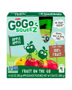 GoGo SqueeZ Apple Apple Applesauce - Front view