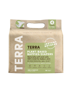 Terra Organics Size 4 Toddler Diapers - Front view