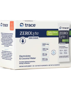 Trace Minerals ZEROLyte Electrolyte Drink Mix Salty Citrus - Front view