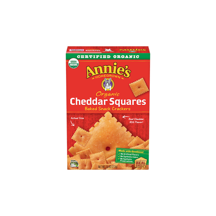 Annie's Organic Cheddar Squares, 7.5 oz.