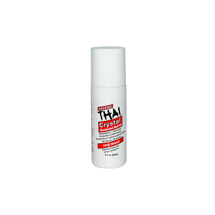Thai Deodorant Crystal Roll-On, 3 oz.