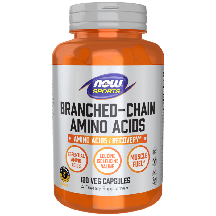 NOW Foods Branched-Chain Amino Acids - 120 Veg Capsules