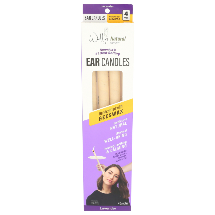 Wally's Natural Lavendar Beeswax Ear Candles - Main