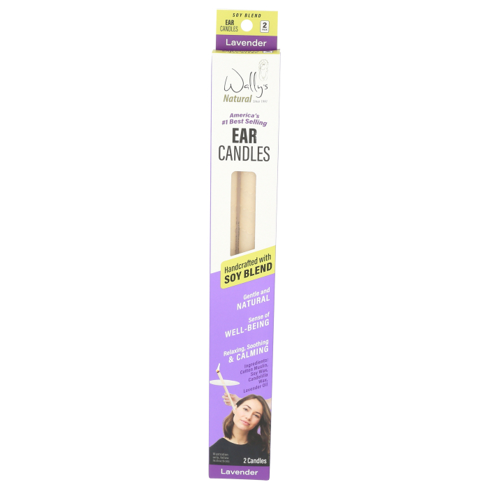 Wally's Natural Lavender Soy Ear Candles - Main