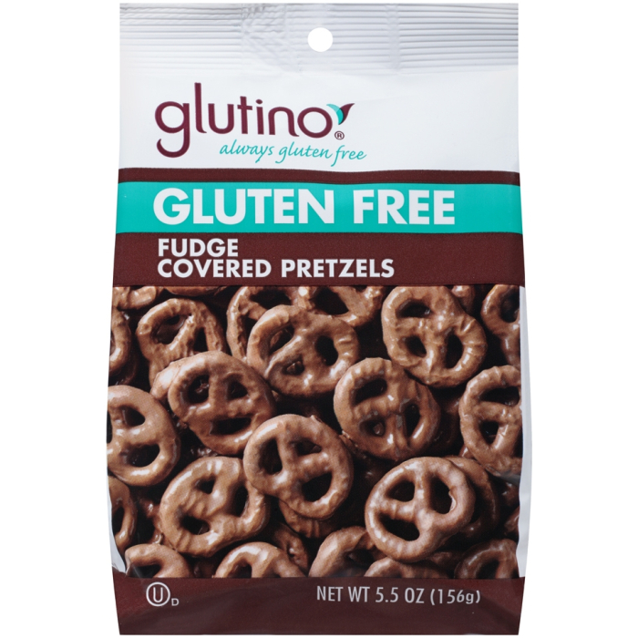 Glutino Gluten Free Fudge Covered Pretzels, 5.5 oz. Bag