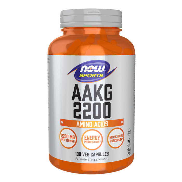 NOW Foods AAKG 2200 Veg Capsules