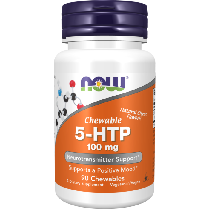 NOW Foods 5-HTP 100 mg - 90 Chewables