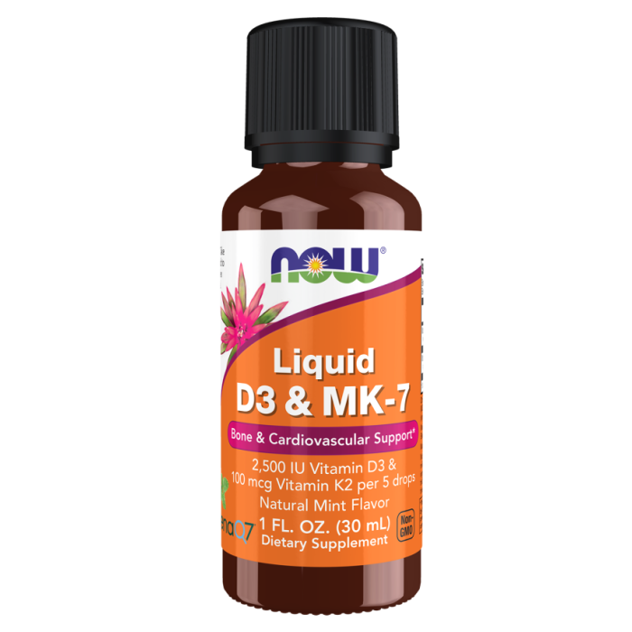 NOW Foods Liquid D3 & MK-7 - 1 fl. oz.